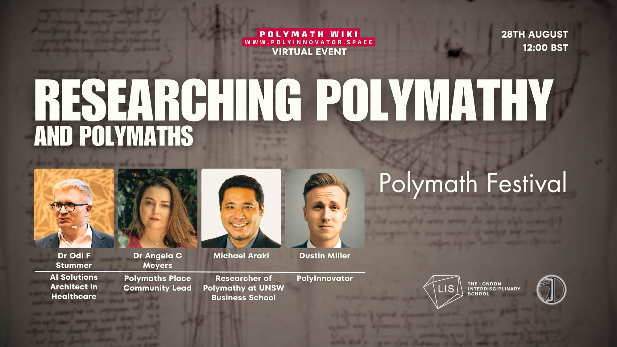 Hosting a Panel for Polymath Researchers during the Polymath Festival by the Davinci Network