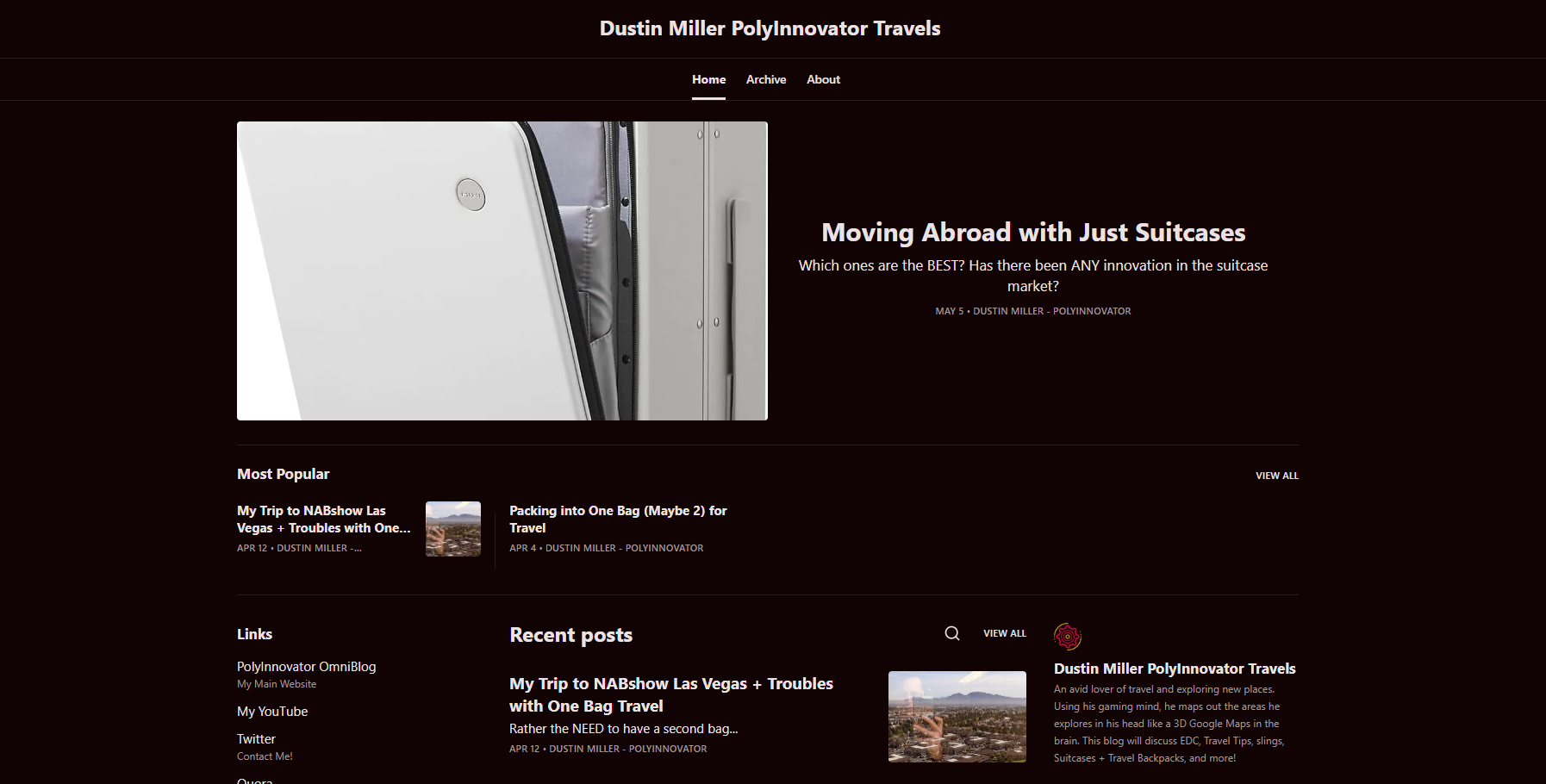 Dustin Miller PolyInnovator Travels [Posts 1-3]