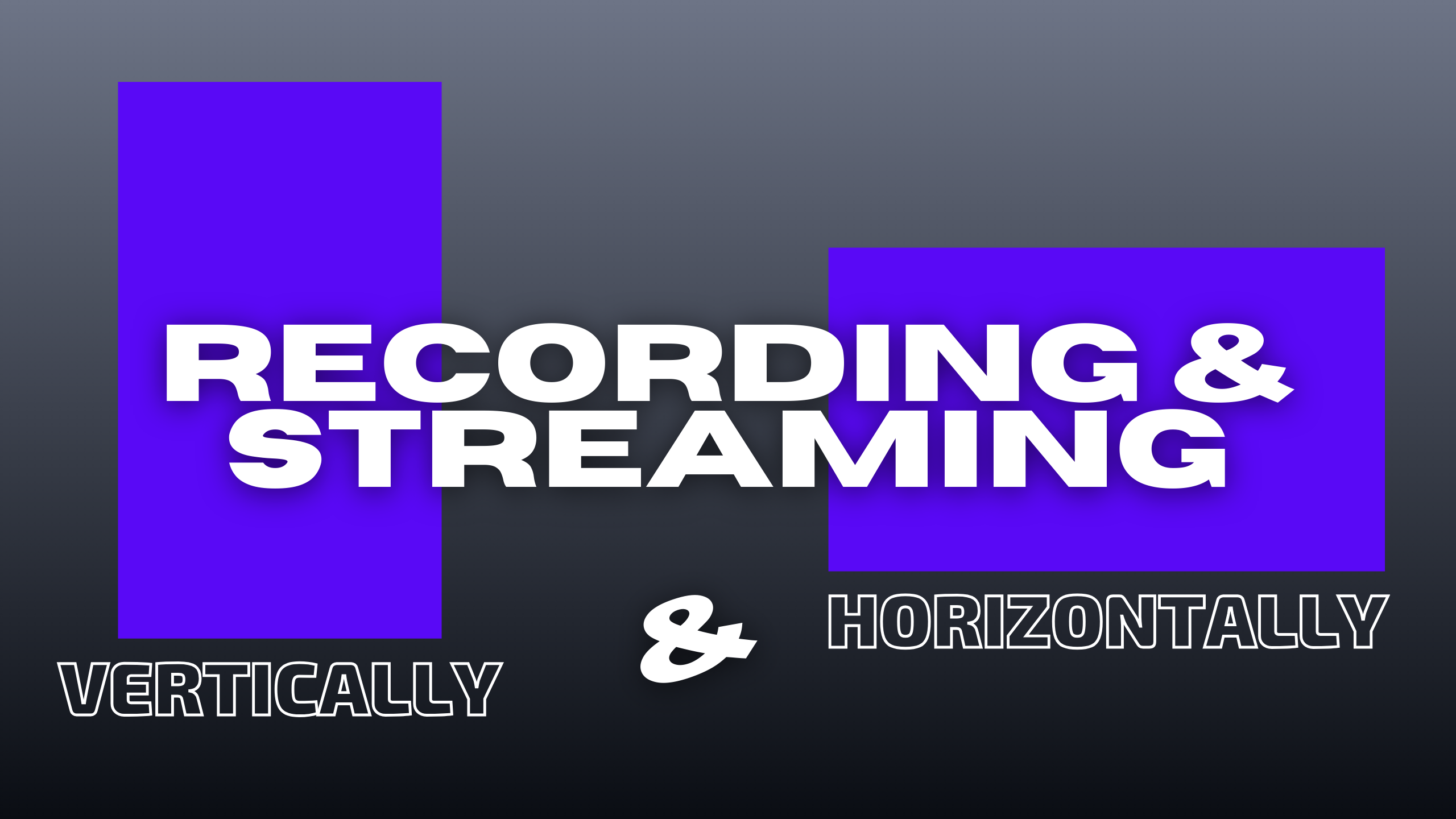 Proactively Recording and Exporting for Horizontal and Vertical Videos and Streams