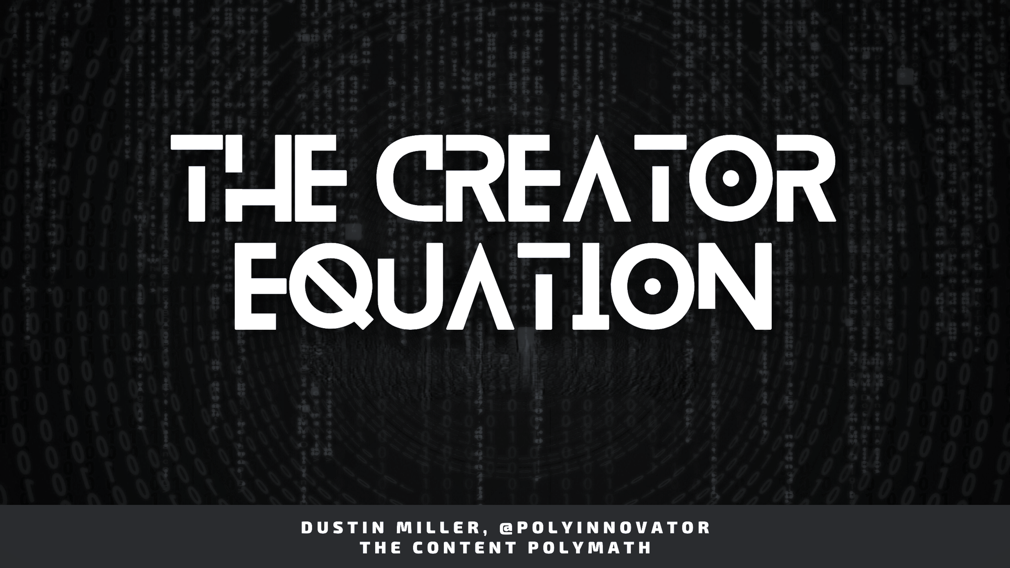 The Creator Equation Mini Series - All Posts