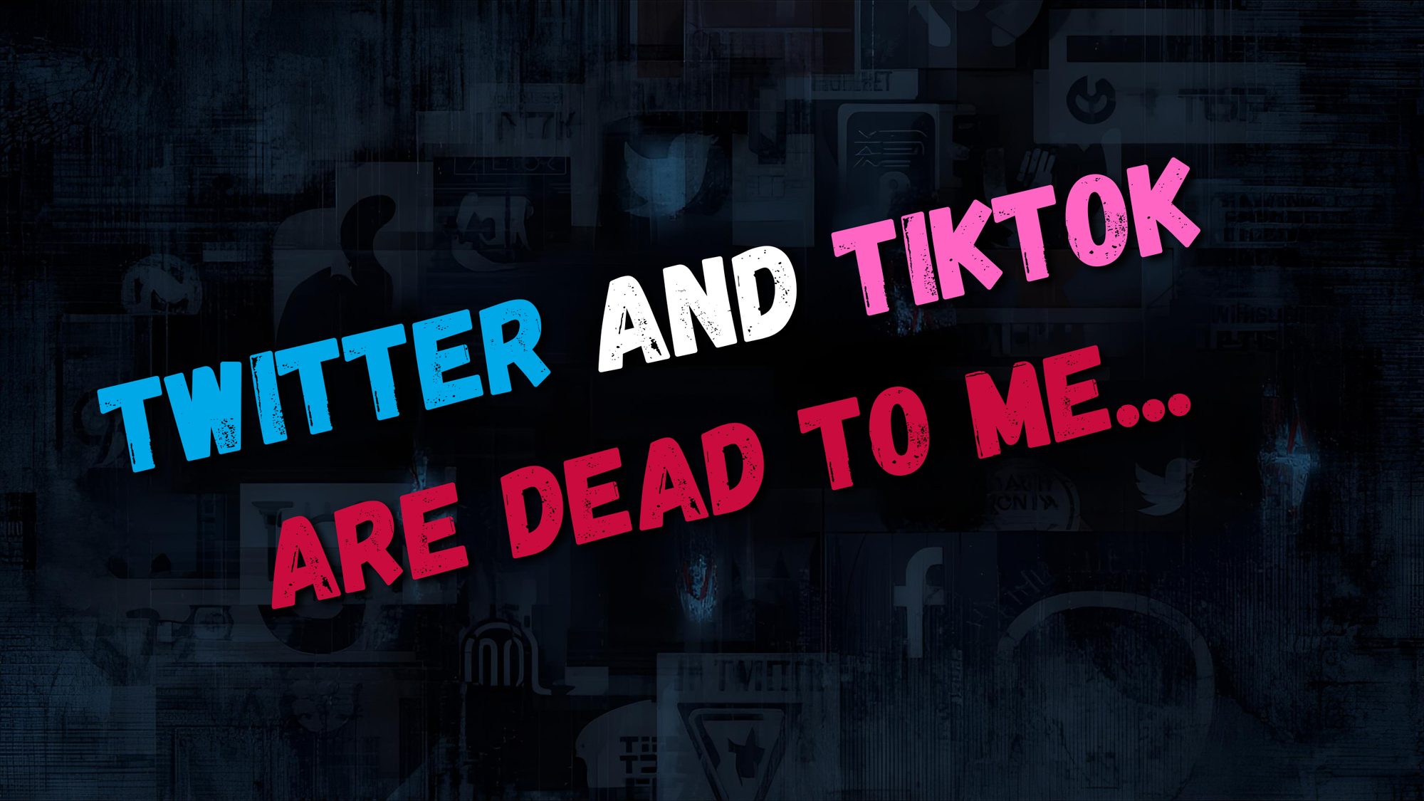 Twitter and TikTok are Dead to Me...
