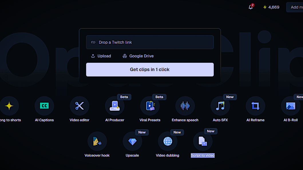 OpusClip Clipping and Setup Service