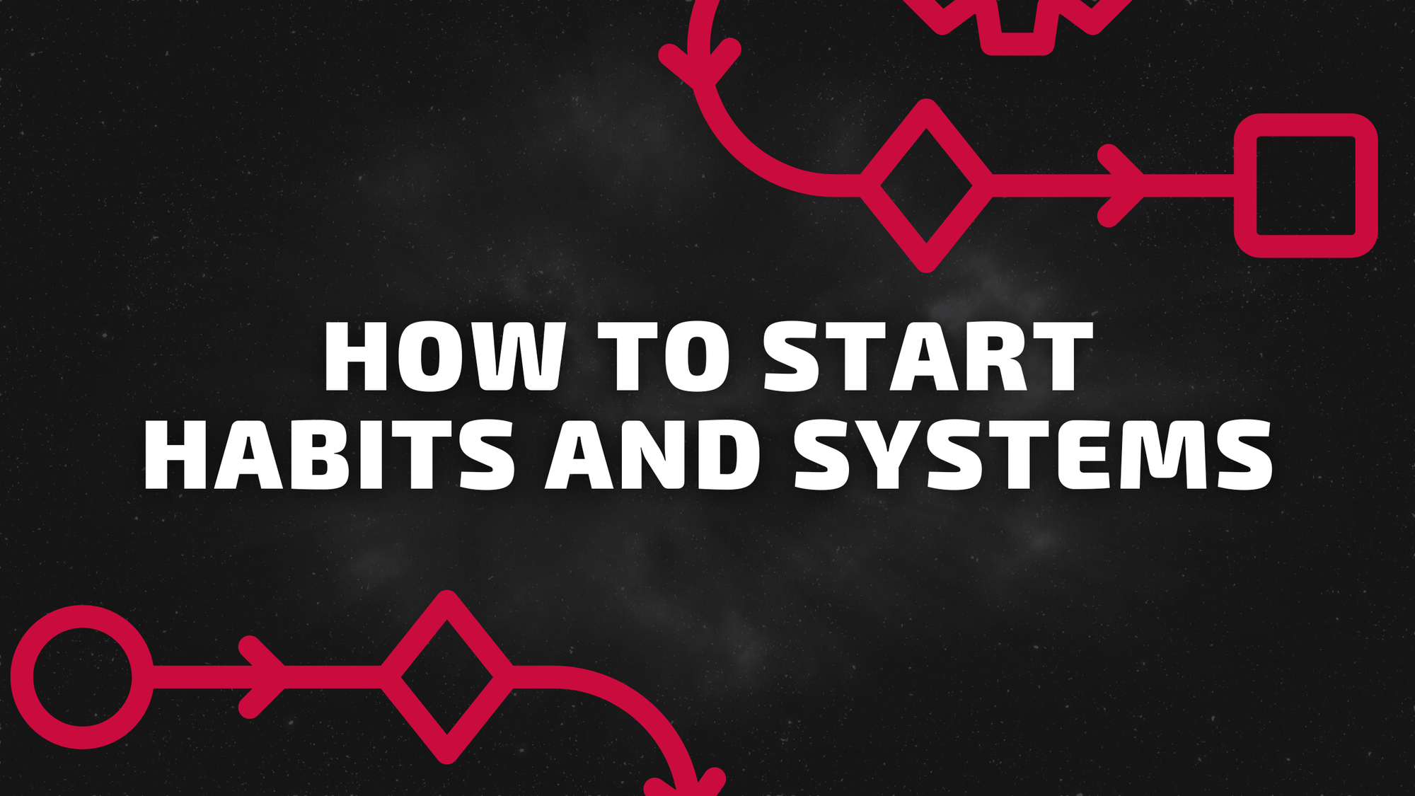 How to Start Habits and Systems